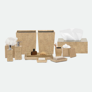 Venta al por mayor de accesorios de cáscara de huevo lacados elegantes para contenedores de almacenamiento de baño muebles de hotel de aldeanos de Vietnam - Product Image 2