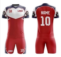 Mega Sale Jersey Sepak Bola Unisex 100% Poliester Custom Sublimasi, Celana Pendek, Kaos Olahraga Dewasa, Logo Custom, Warna Pilihan
