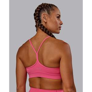 Sujetador Deportivo Acolchado de Cuello Alto Talla Grande - Rosa Intenso, Ropa Deportiva para Yoga - Product Image 2