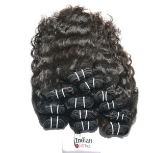 Vendedores de mechones de pelo indio baratos, máquina de cabello humano de doble trama, procesado químico de extensiones de cabello humano indio a la venta - Product Image 4