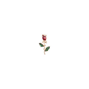 Broche de cuello con patrón figurativo rojo - Accesorio de cuello falso - Product Image 2