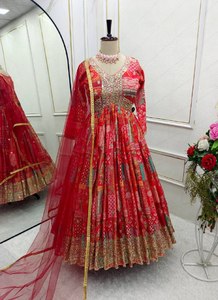 Designer party Wear Aliya-Vestido cortado-Pent Dupatta - Product Image 2