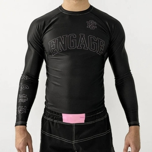 Rashguard de compression pour homme, chemise de compression personnalisée, rashguard à manches longues avec logo personnalisé, vente en gros, en spandex pour homme - Product Image 2