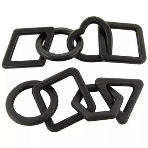 Set of 2 Shapes and Chain Black Color Perfect <b>Table</b> Decor and Home Decor <b>Table</b> Accent Decoration and Home Furnishing - Product Image 6