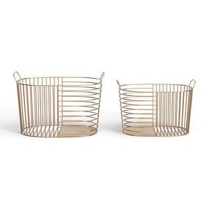 Cesto de Lavandería Personalizado de Hierro/Acero de Primera Calidad, Resistente, Duradero, Elegante y de Larga Duración para Almacenamiento Diario de Ropa - Product Image 1