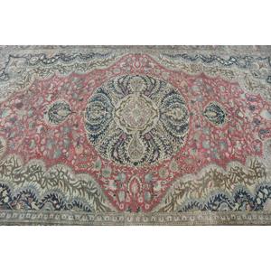 Tapis vintage 6,4x9,5 pi (196x291 cm), tapis persan turc rouge - Product Image 5