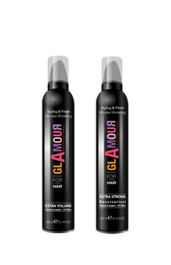 Spray y Mousse para Peinar Erreelle Italia Glamour, Acabado con Volumen Extra, Fijación Fuerte, Complejo Vitamínico, Cuidado del Cabello, Filtro UV - Product Image 3