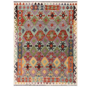 พรมกิลิมไมมาณา อัฟกานิสถาน ขนาด 230 x 174 ซม. พรมและชุดพรมแบบดั้งเดิมของชาวอัฟกัน - Product Image 1