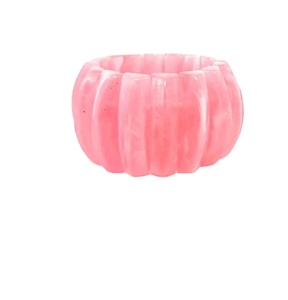 Brazalete de Resina Turquesa Elegante, Colorido con Diseño Acanalado, Joyería Clásica Unisex, Accesorio para Fiesta o Boda para Mujer - Product Image 3