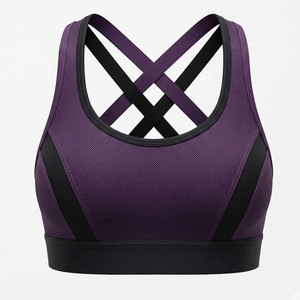 Soutien-gorge de sport pour femme, idéal pour la course, la gym, le yoga et le fitness, rembourré, bretelles réglables, maille respirante sur le devant, écologique - Product Image 1