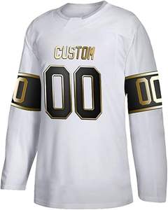 Maillots de hockey respirants sublimés OEM, logo personnalisé, maillot de hockey sur glace à manches longues, évacuation de l'humidité - Product Image 6