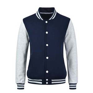 Top tendance Baseball nouveau à la mode 2 couleurs hommes collège Lettermen respirant laine cuir Varsity vestes pour hommes vêtements - Product Image 3