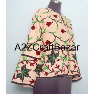 Veste courte d'hiver pour femmes, style chic, brodée, en cotrise, vente en gros, mode traditionnelle, vêtements d'extérieur pour femmes - Product Image 4