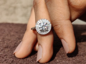 Anillo de moissanita 2ct 3ct 4ct 925 Diamante de plata esterlina moissanita eternidad anillo de compromiso de boda para mujer - Product Image 6
