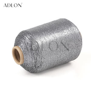 Hilo Metálico de Cobre Tipo MX Jacquard Plateado 2*20D Personalizado con Brillo para Bordado y Costura de Alta Tenacidad - Product Image 3