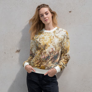 Coupe ample lavé à l'acide sweats femmes col rond goutte épaule lavage sweat chemises dames hiver rue Vintage lavage sweats - Product Image 4