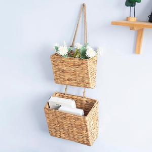 Panier à fruits et légumes en jacinthe d'eau, paniers suspendus tissés à la main, prix bas, accessoires de cuisine - Product Image 1