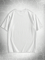 Col rond manches courtes T-shirt coloré imprimante T-shirt rayé T-shirt graphique pour hommes en tissu de coton