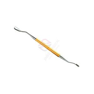 Lima dental manual de acero inoxidable alemán, de doble punta, con hoja afilada, reutilizable, mango dorado, para profesionales de cuidado bucal. - Product Image 6