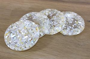 ชุดที่รองแก้วแม่มุกทำด้วยมือสุดหรูพร้อมชุดม็อบถูพื้นดีไซน์แบบพรีเมี่ยมสำหรับโต๊ะอาหารและของตกแต่งบ้าน - Product Image 4