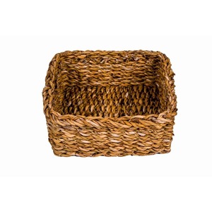 2026 New Handmade water hyacinth rattan bin seagrass woven <b>storage</b> basket with handle made in Bangladesh - Product Image 2