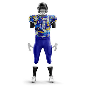 2025 uniformes de football américain personnalisés maillot grande taille avec sublimation et broderie dernière conception à bas prix - Product Image 2