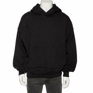 2024 meilleure qualité Vintage hommes en détresse Hoodies respirant personnalisé hommes en détresse Hoodies - Product Image 2
