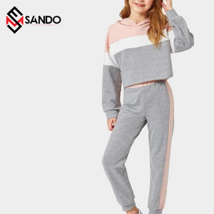 Ropa deportiva de alta calidad para niños y niñas, chándales, conjuntos de dos piezas, venta al por mayor - Product Image 4