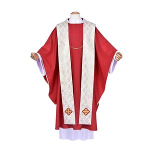 Tissu léger respirant Service sacré Cérémonie sacrée Broderie élégante Confortable Unisexe Religieux Chasuble Robes - Product Image 2