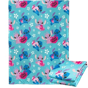 <strong>Stitch</strong> and Angel Blanket Soft Cozy Fleece <strong>Throw</strong> Blanket Plush Lightweight Warm Fuzzy Flannel Cartoon Printed Blankets and <strong>Throws</strong> - Product Image 1