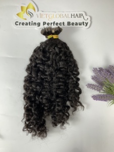 Cinta de pelo rizado birmano, el pelo más vendido de todos los tamaños, cabello Natural de color de niña vietnamita - Product Image 5