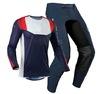 Ensemble de vêtements de sport respirants personnalisés pour la course à vélo, maillot de course à col en V, pantalon, toutes saisons, vêtements de course automobile et de moto - Product Image 4