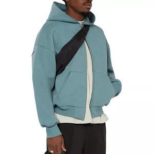 Sudaderas con cremallera para hombre de alta calidad, logotipo personalizado, fabricante OEM, sudaderas con cremallera de secado rápido de algodón para hombre - Product Image 3