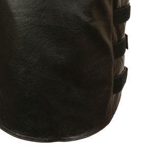 Gilet en cuir classique pour hommes pour les motocyclistes, disponible en noir et marron ou dans des couleurs personnalisées de l'usine OEM - Product Image 6