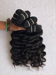 Export 100% Virgin Hair Machine Doble trama en precio al por mayor Proceso de vapor de onda profunda suelta Extensión de cabello humano Listo para enviar - Product Image 4