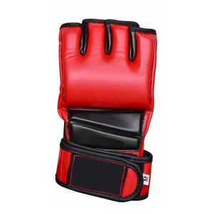Guantes de MMA para Adultos, Medios Dedos, Material PU Resistente, Absorben la Humedad, Cierre de Gancho y Bucle, Unisex, Protección y Comodidad para el Gimnasio - Product Image 6