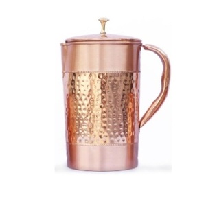 Pichet en cuivre Nouveau pichet fait main avec conception martelée Pichet en métal de cuivre de vente chaude dans les prix de gros Pichet à boire - Product Image 2