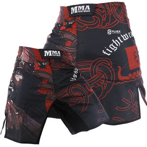 Pantalones cortos deportivos de verano personalizados para hombres, algodón, poliéster, satén para MMA, boxeo, Muay Thai, artes marciales, función elástica para adultos - Product Image 3