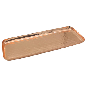 Bandeja de Servir Art Deco de Cobre Martillado Maximus International |   Bandeja de exhibición rectangular, organizador de mesa multifuncional para - Product Image 4