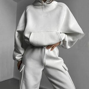 Survêtement solide personnalisé de haute qualité pour femmes impression de logo personnalisé léger respirant confortable survêtement OEM - Product Image 2