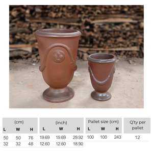 Pots en céramique en terre cuite rustiques pour décor de jardin extérieur Jardinières de fleurs produites en masse pour hôtel de style unique pour usage domestique - Product Image 2