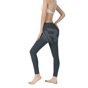 Collants de sport sur mesure pantalons de compression extensibles leggings de gymnastique entraînement solide taille haute Scrunch bout à bout Leggings de yoga pour femmes - Product Image 1