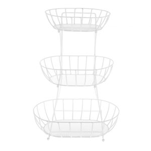 Panier de rangement en fil de fer à 3 niveaux, artisanat, forme personnalisée, support à fruits et légumes en métal avec finition noire, meilleur rapport qualité-prix - Product Image 4