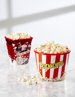 Conteneur à popcorn en plastique PP Afossa avec couvercle hermétique, préservation de la fraîcheur, durable, réutilisable, multifonctionnel, organisation de la cuisine