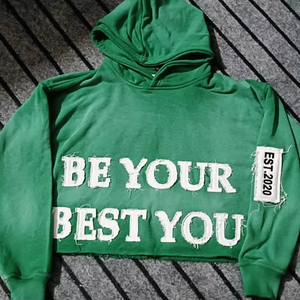 Gran oferta, recién llegado, sudaderas con capucha cortas Unisex, 100% de algodón, estilo de invierno, el mejor diseño, apliques bordados, sudaderas personalizables para hombres - Product Image 1