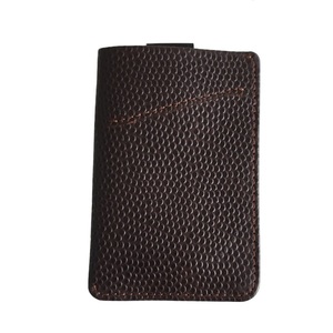 เคสใส่บัตรหนังแท้สำหรับผู้ชายสีน้ำตาลลำลองแบบพรีเมียม - Product Image 4