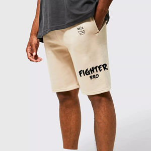 Pantalones cortos de gimnasio para hombre, poliéster elástico duradero, textura suave, ajuste cómodo, adecuado para entrenamiento con pesas y correr - Product Image 1