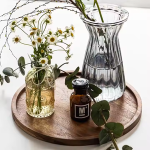 Platos de cena redondos de madera de Acacia, plato cargador, uso de fiesta ecológico para sándwiches, aperitivos, postres, artesanías de media luna - Product Image 2