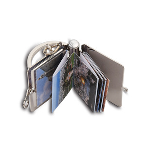 Tùy Chỉnh Mini Kim Loại Cuốn Sách Keychain Thuận Tiện Gấp Thiết Kế Cho Dễ Dàng Mang Hình Ảnh Nhỏ Khung Vòng Chìa Khóa - Product Image 3