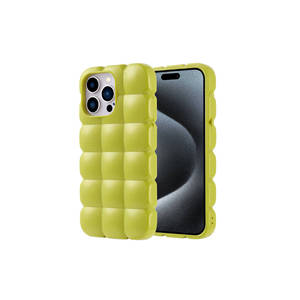 เคสซิลิโคนสีเขียวมันวาวแบบยืดหยุ่นสำหรับ iPhone 15 PRO MAX 14 PLUS-Safa Dom ฝาครอบแบบพิเศษ TPU - Product Image 1